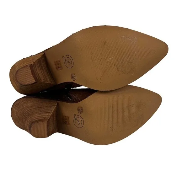 CHINESE LAUNDRY RAMBLE WESTERN LEATHER BOOTIES RUSTY BROWN NWOT WOMEN'S SIZE 7.5 - Picture 11 of 14